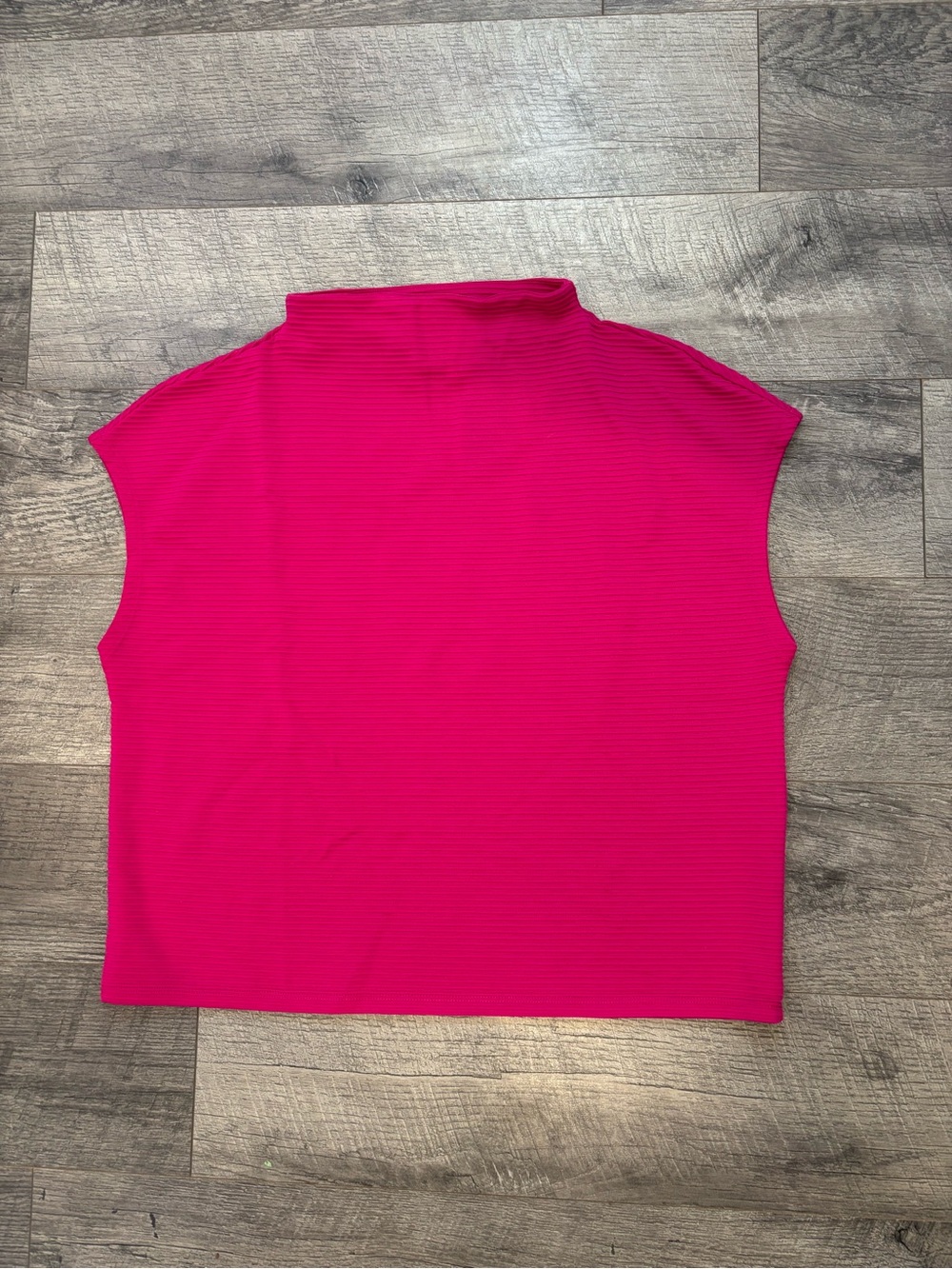 Investments Hot Pink Sleeveless Mock Neck Tank NWT